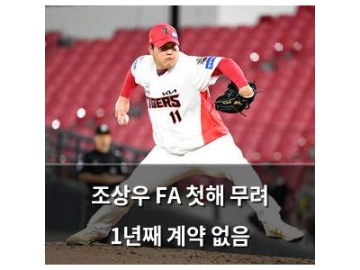 조상우 FA 첫해 무려 1년째 계약 없음