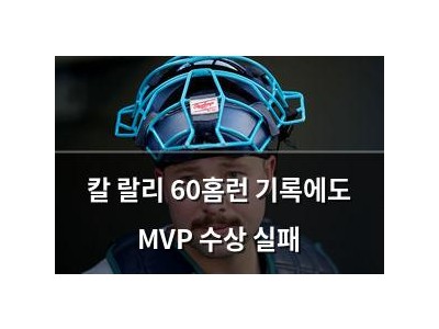 칼 랄리 60홈런 기록에도 MVP 수상 실패