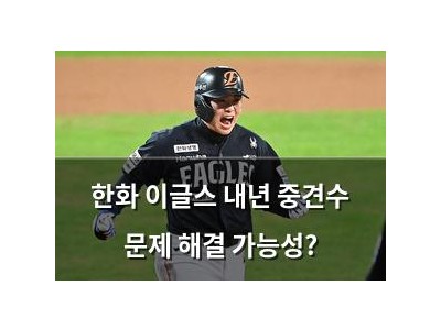 한화 이글스 내년 중견수 문제 해결 가능성?
