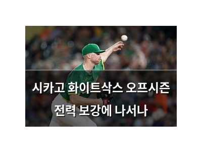 시카고 화이트삭스 오프시즌 전력 보강에 나서나