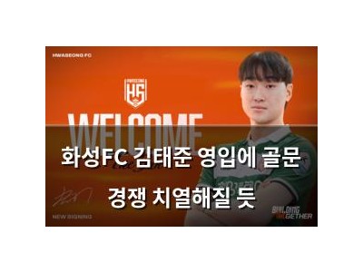 화성FC 김태준 영입에 골문 경쟁 치열해질 듯