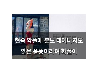 현숙 악플에 분노 태어나지도 않은 퐁퐁이라며 화풀이